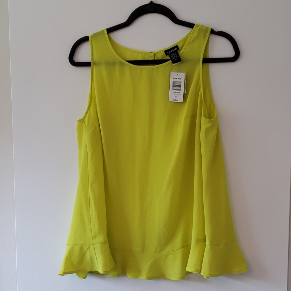 Torrid bright yellow bouse